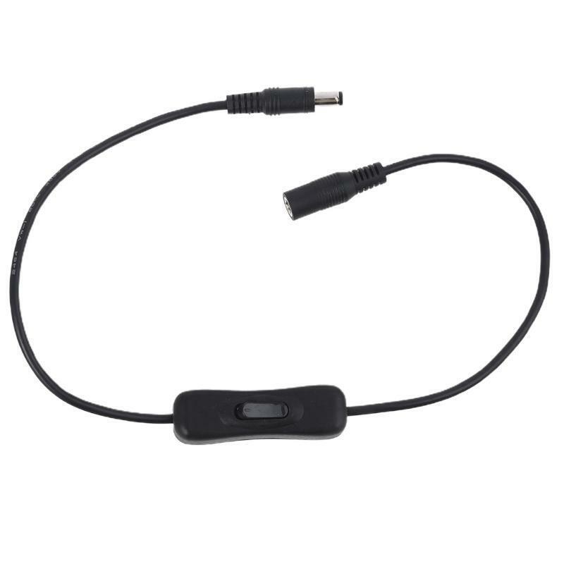 5.5x2.5mm Male to Female Extension Cable with On Off Switch for LED Strip Light