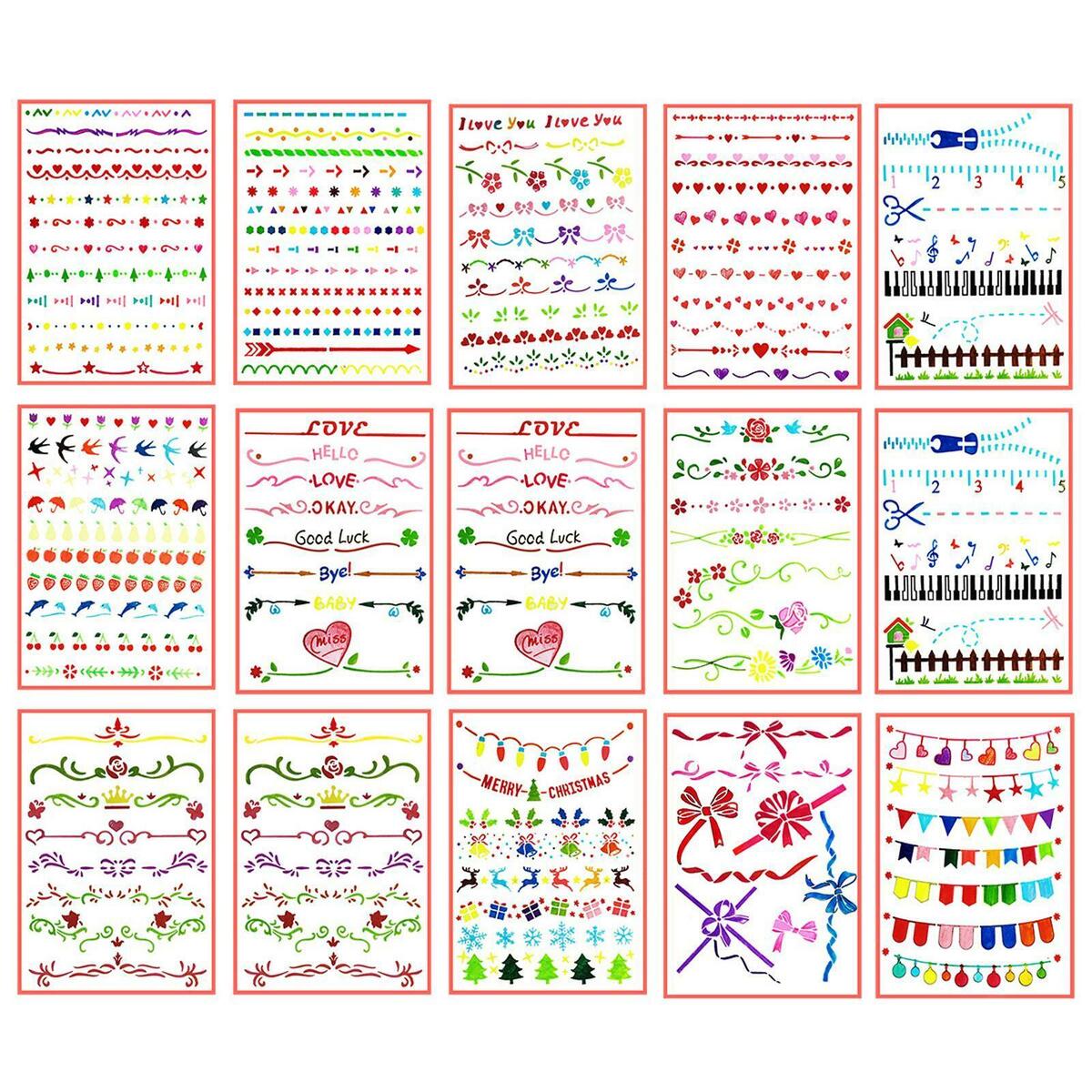 Mixed  Template Stamp Stencil Lace for  Card Making