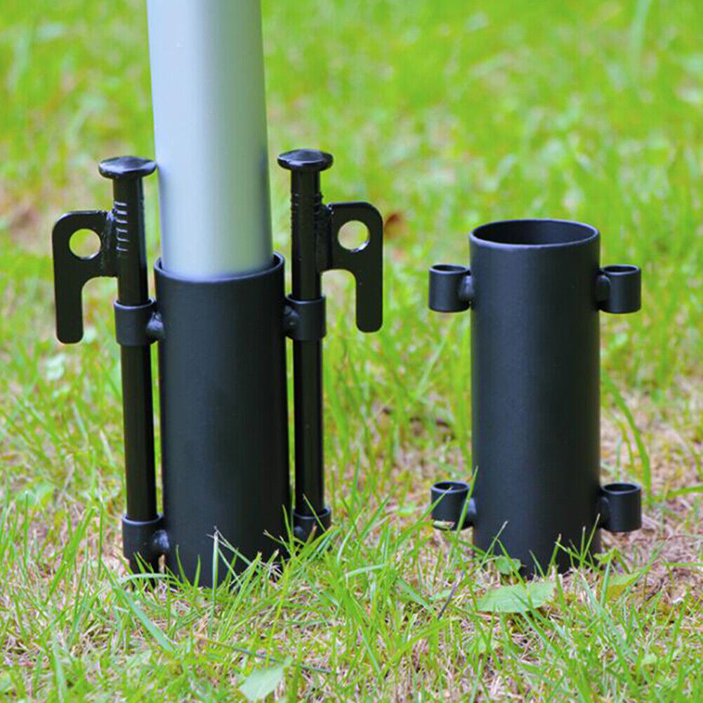 Tent Awning Pole Pipe Windproof Outdoor Camping Fixed Tube Canopy Holder