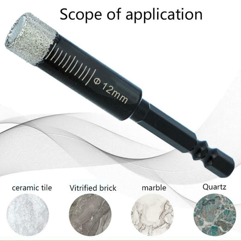 Dry Diamond Drill Bits 4Pcs Dry Diamond Drill Bits for Granite Marble Ceramic