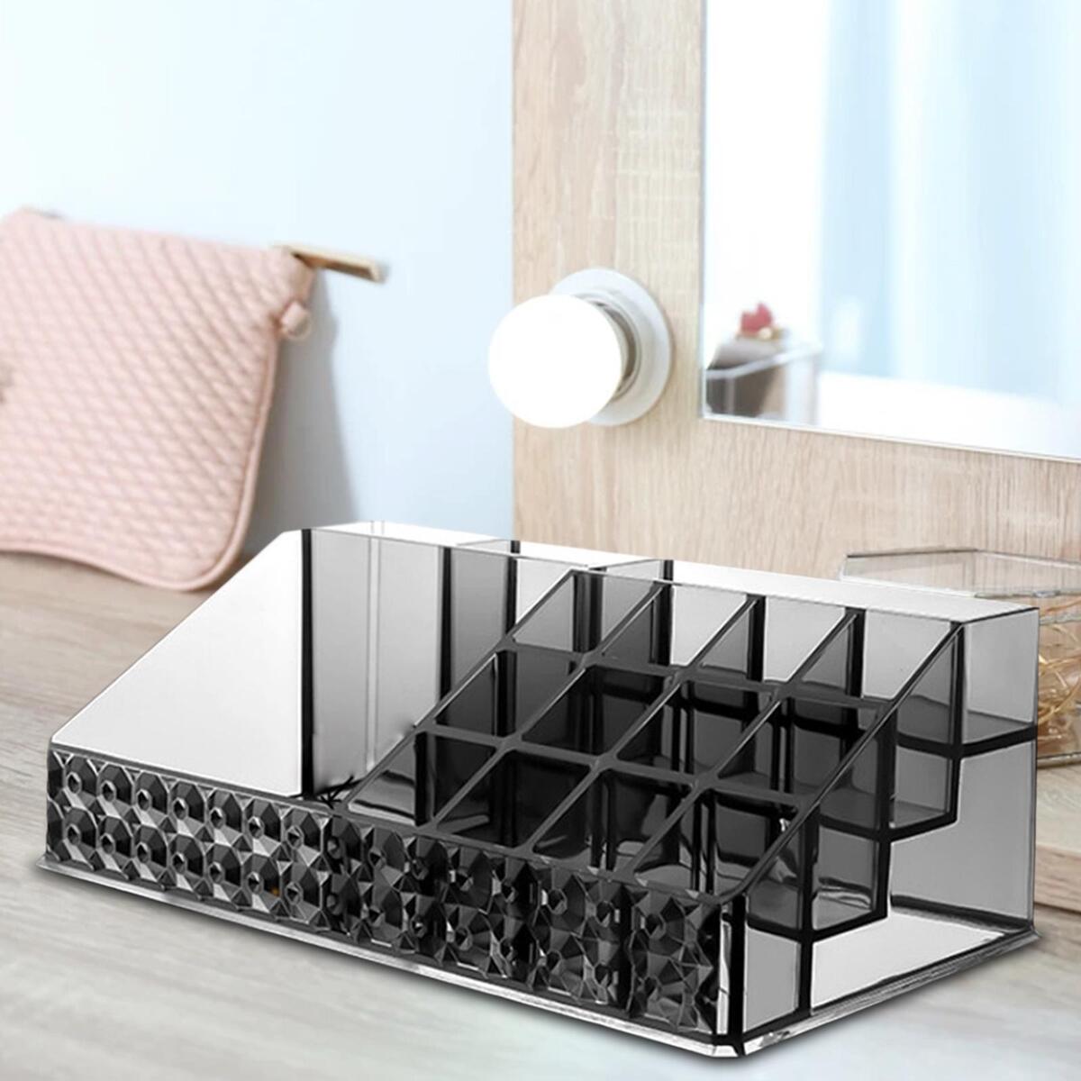 Makeup Organizer Cosmetic Storage Box Container for Desktop Bedroom Jewelry