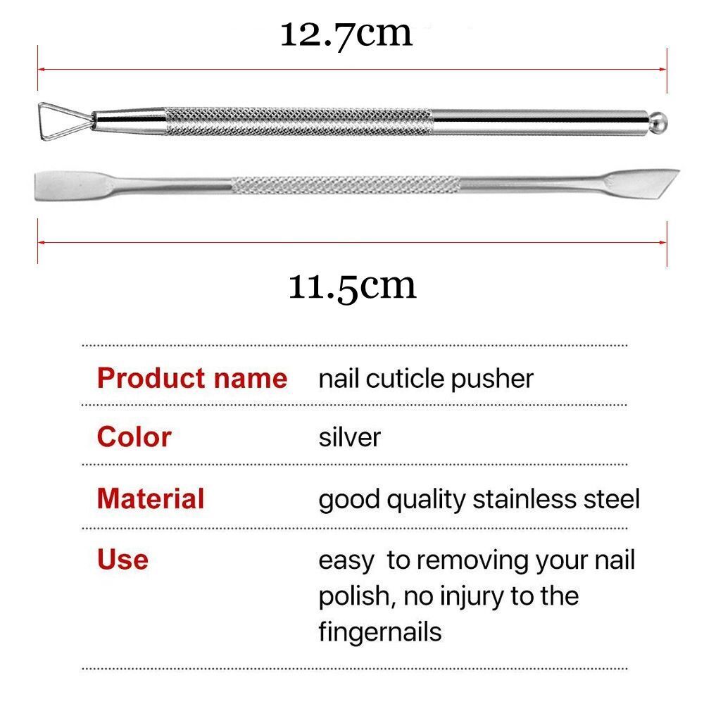 Stick Rod Set Dual-ended Cuticle Pusher Nail Gel Cleaner Nail Polish Remover