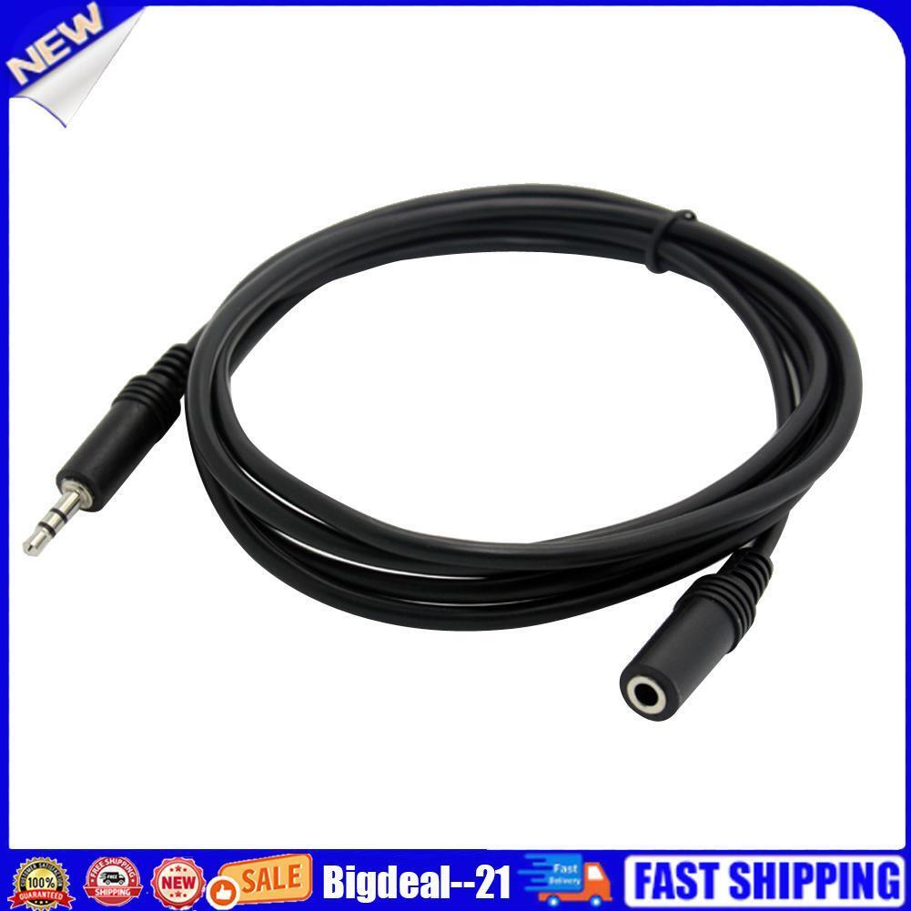 10ft 3.5mm 1/8 Stereo Audio Aux Headphone Cable Extension Cord Male to Fem