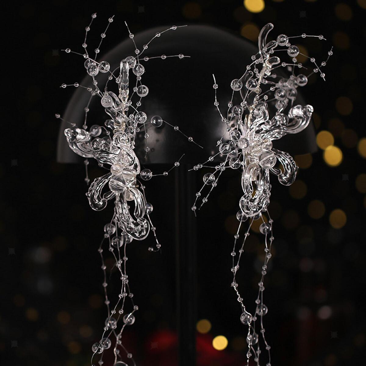 Fashion Crystal Headwear for Bride Bridesmaids Hair Jewelry Hair Pins Earring