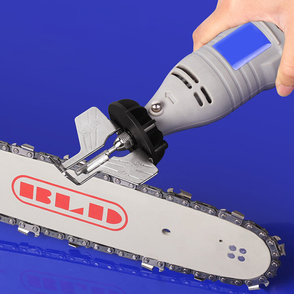 Chainsaw Sharpening Kit Electric Grinder Polishing Guide Drill Adapter Head