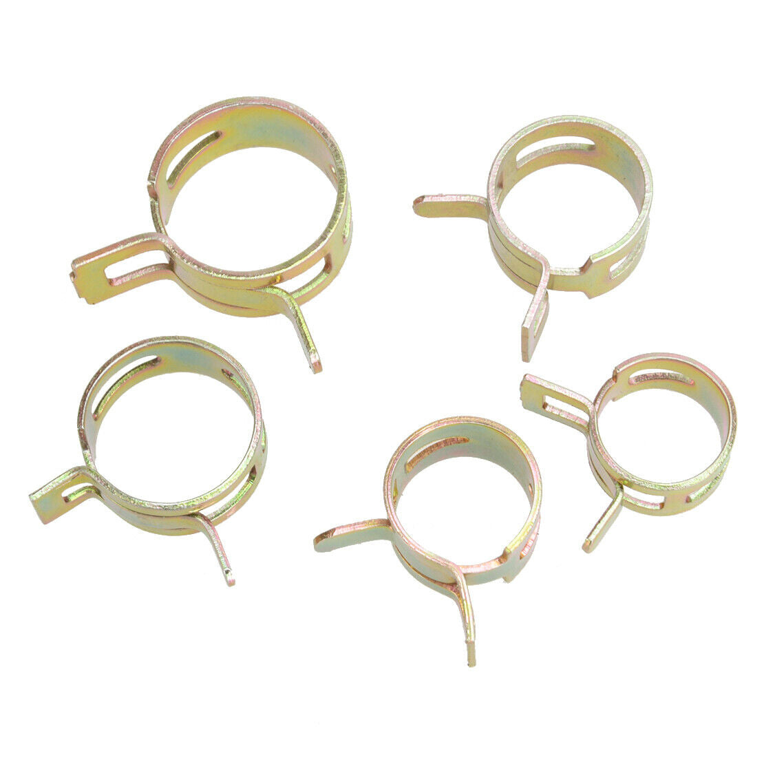 115Pcs Fastener 6-22mm Spring Clip Fuel Water Line Hose Pipe Air Tube Clamps Use