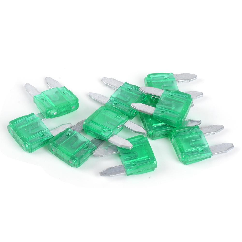 100pcs Mini Car Fuses 3A 5A 7.5A 10A 15A 20A 25A 30A 35A 40A with Box+Clip