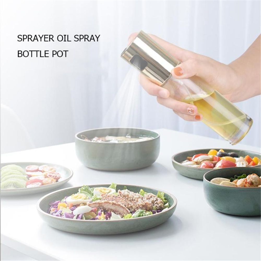 Drops Oil Glass Olive Oil Sprayer Oil Spray Bottle Pump Oil Pot Leak-proof