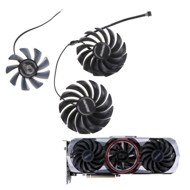 1 Pair Graphics Card Cooling Fan for Colorful iGame GeForce RTX 3060 4Pin 12V