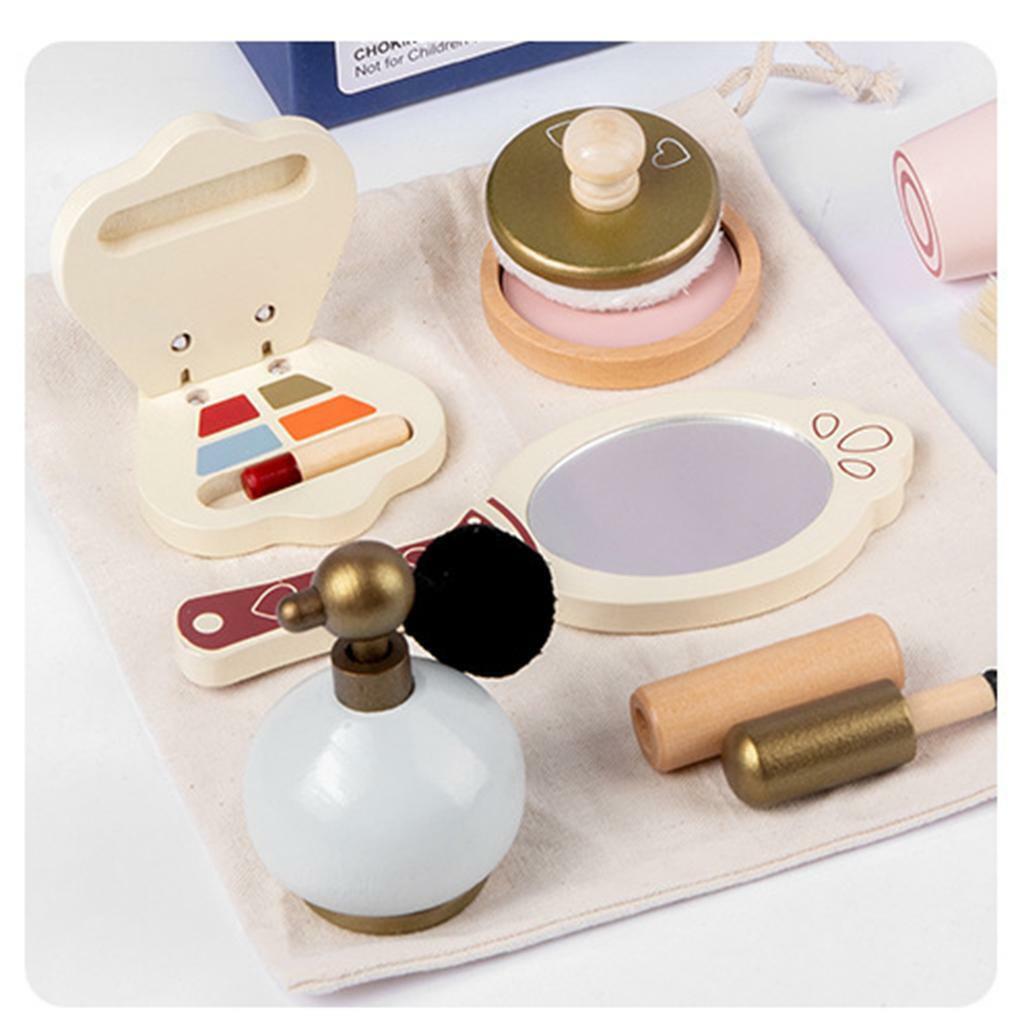 Salon Makeup Kit  Toddler  Polish Comb Wooden Cosmetic