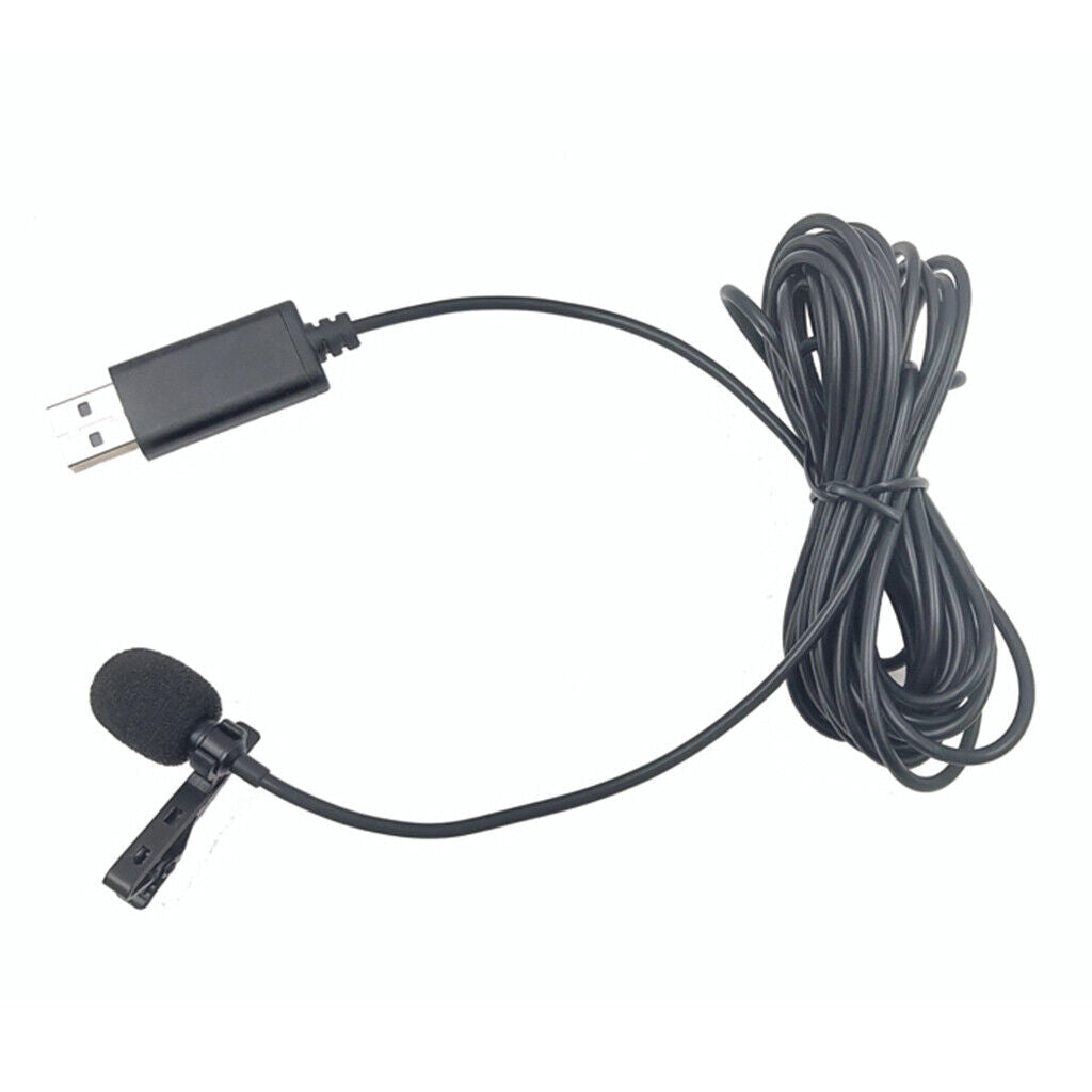 USB Mini Microphone Lapel Lavaliered styleed style Mic  Microphone for Laptop/PC