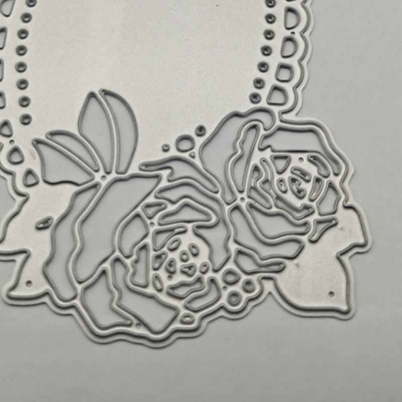 Makeup Mirror Metal Cutting Dies Stencil DIY Scrapbooking Album Paper Template