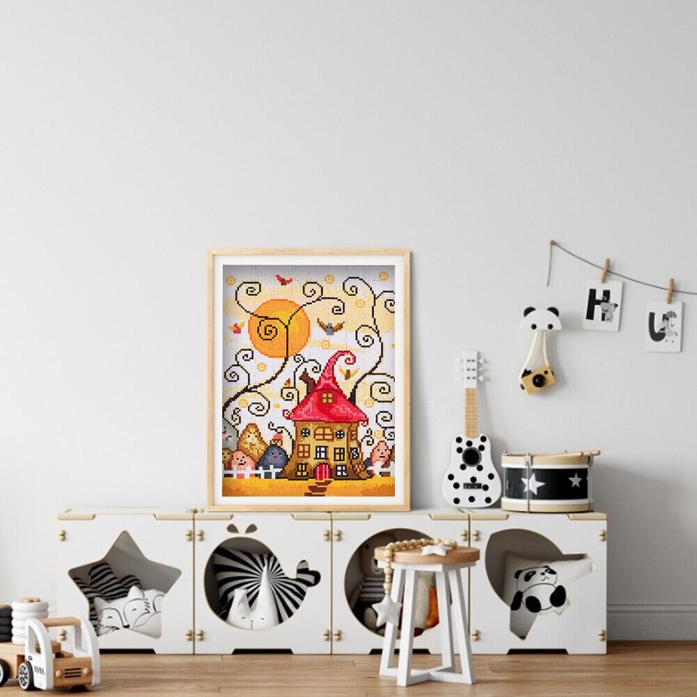 5D Buildings Kit Full Square Drill Rhinestone Pictures DIY Diamond Painting