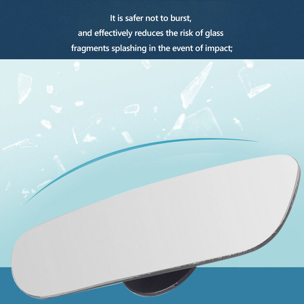 1 Pair Car Styling HD Frameless Blind Spot Mirrors Auto Accessories (White)