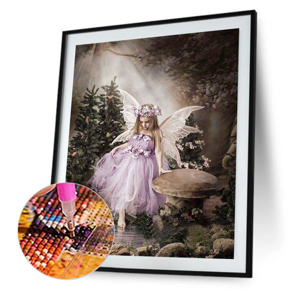 Girl 5D DIY Full Drill Round Diamond Painting Embroidery Kits Cross Stitch