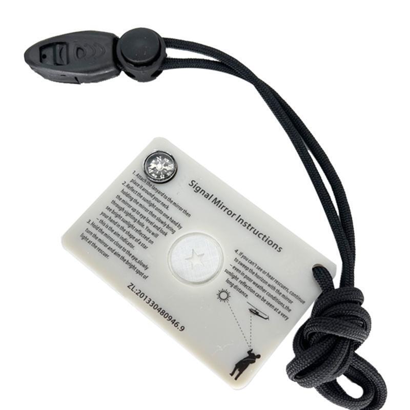 Signal Mirror Survival Mirror Portable Camping Mirror Emergency Signaling Mirror