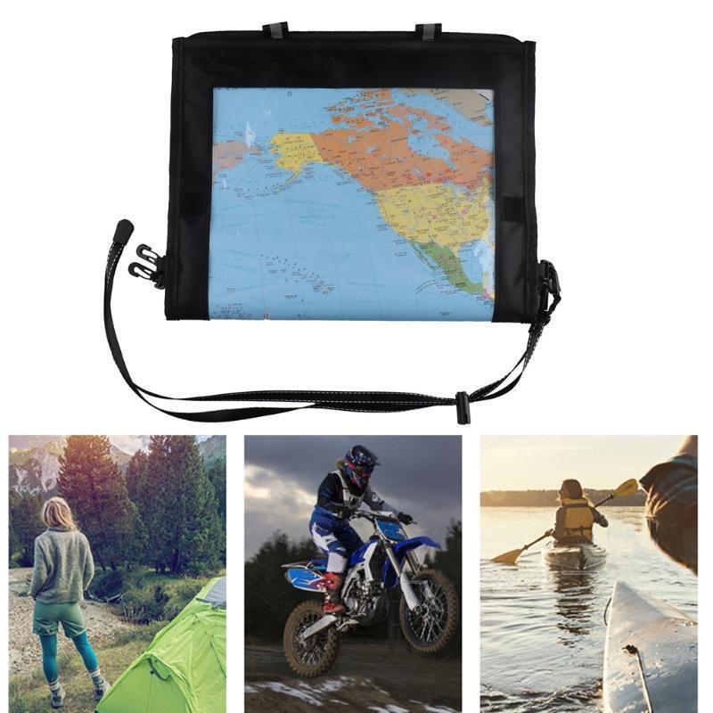 Watertight Map Carrier, Transparent Dry Bag Protector Pouch for Camping, Hiking