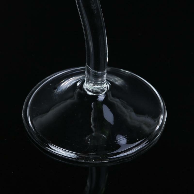 Wine Glass Rose Flower Shape Goblet Lead-Free Red Wine Cocktail Glasses Home Wed