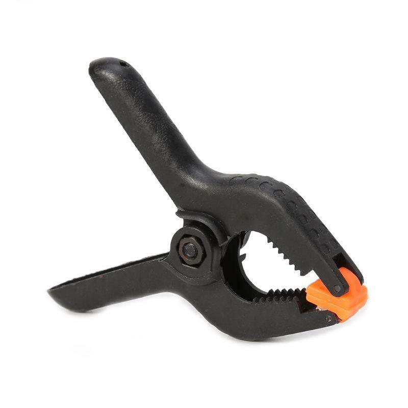 4 Inch Heavy Duty Plastic Nylon Spring Clamp Clip Tips For Photography Black