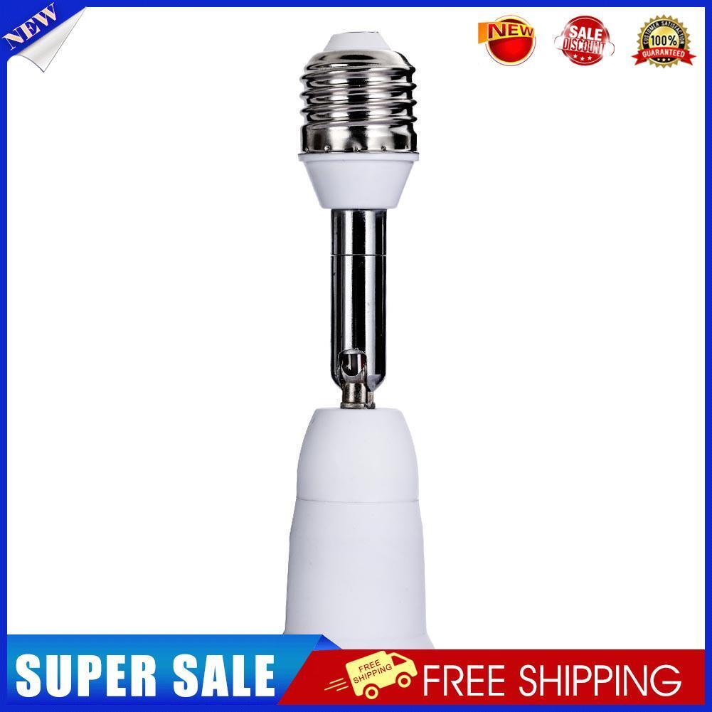 E27 Flexible Extend Extension Base Light Lamp with Adapter Converter