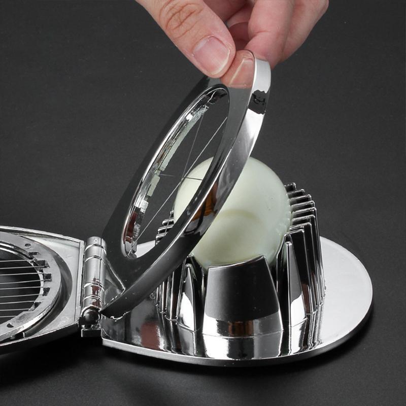 Stainless Steel Egg Cutters Multifunction Egg Slicers Section Divider Egg Cutter