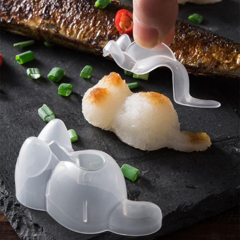 Sushi Molds Rice Ball Molds Kitty Shape Nori Rice Making Kits Bento Accessories