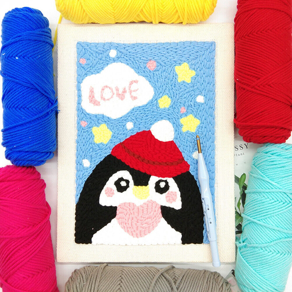 67x50cm Cotton Monks Cloth Punch Needle Needlework DIY Embroidery Fabric