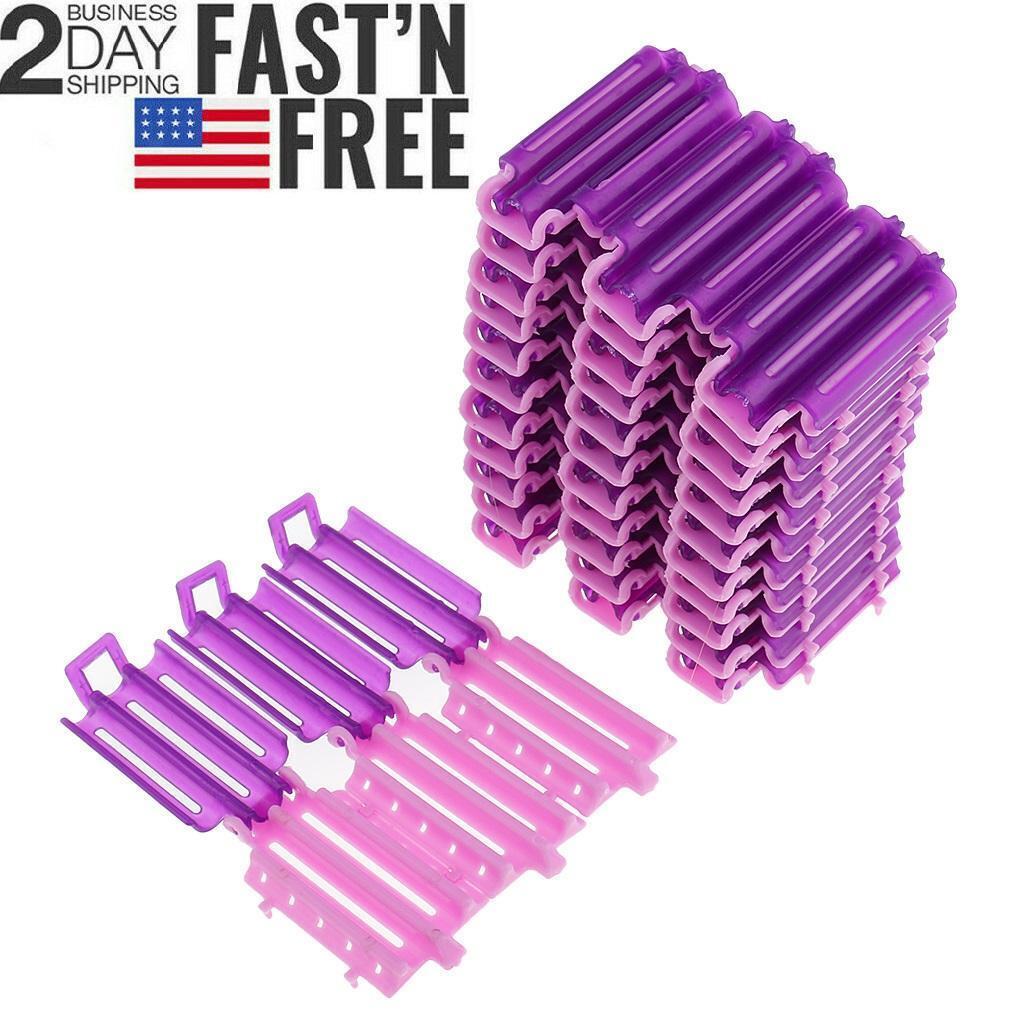 36Pcs Hairdressing Styling Wave Perming Rod Corn Hair Clip Curler DIY Tools