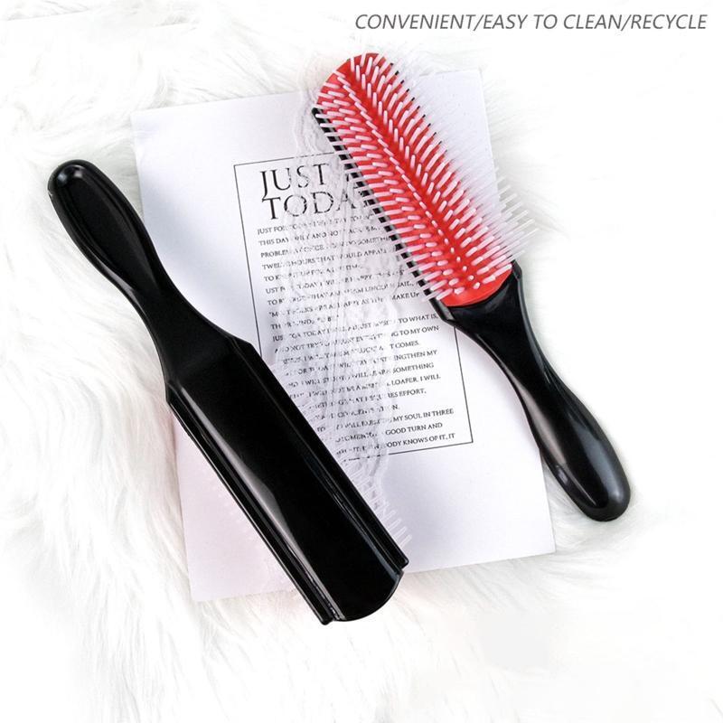9-Rows Detangling Hair Brush Detangler Hairbrush Scalp Massager Styling Comb
