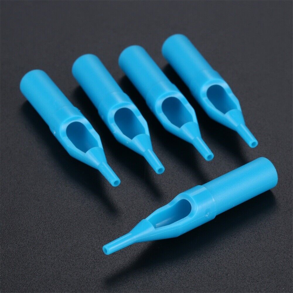 25Pcs Blue Tattoo Disposable Nozzle Needles Tips 3R-5R-7R-9R-11R Tattoo Body Art