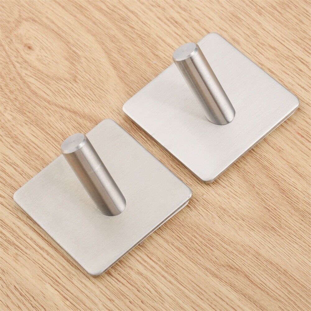 1pc Strong Self Adhesive Sticky Hook Hat Rack Towel Hanger Holder Wall Door DIY