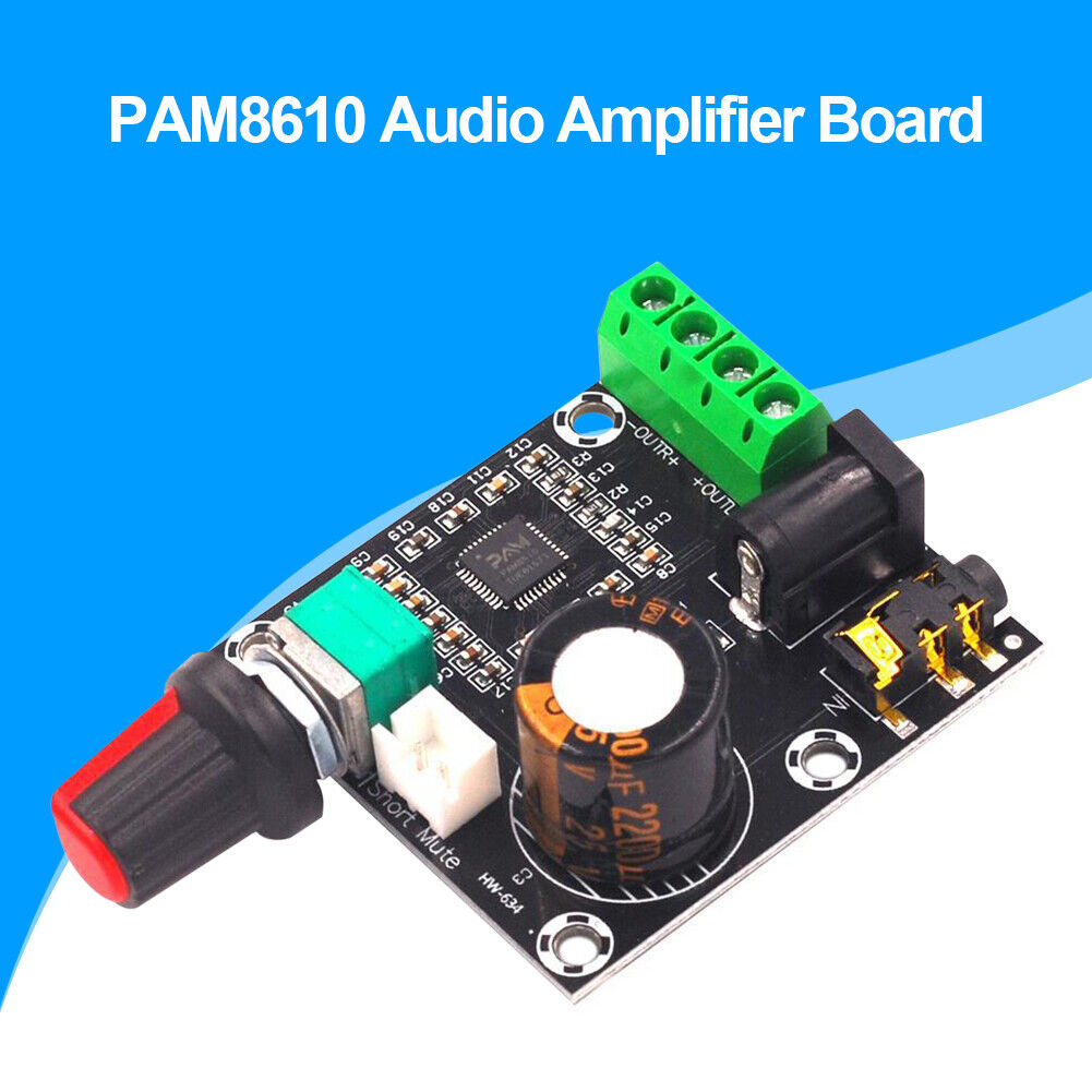 PAM8610 Class D Digital Stereo Audio Power Amplifier Module 15W+15W 12V DC