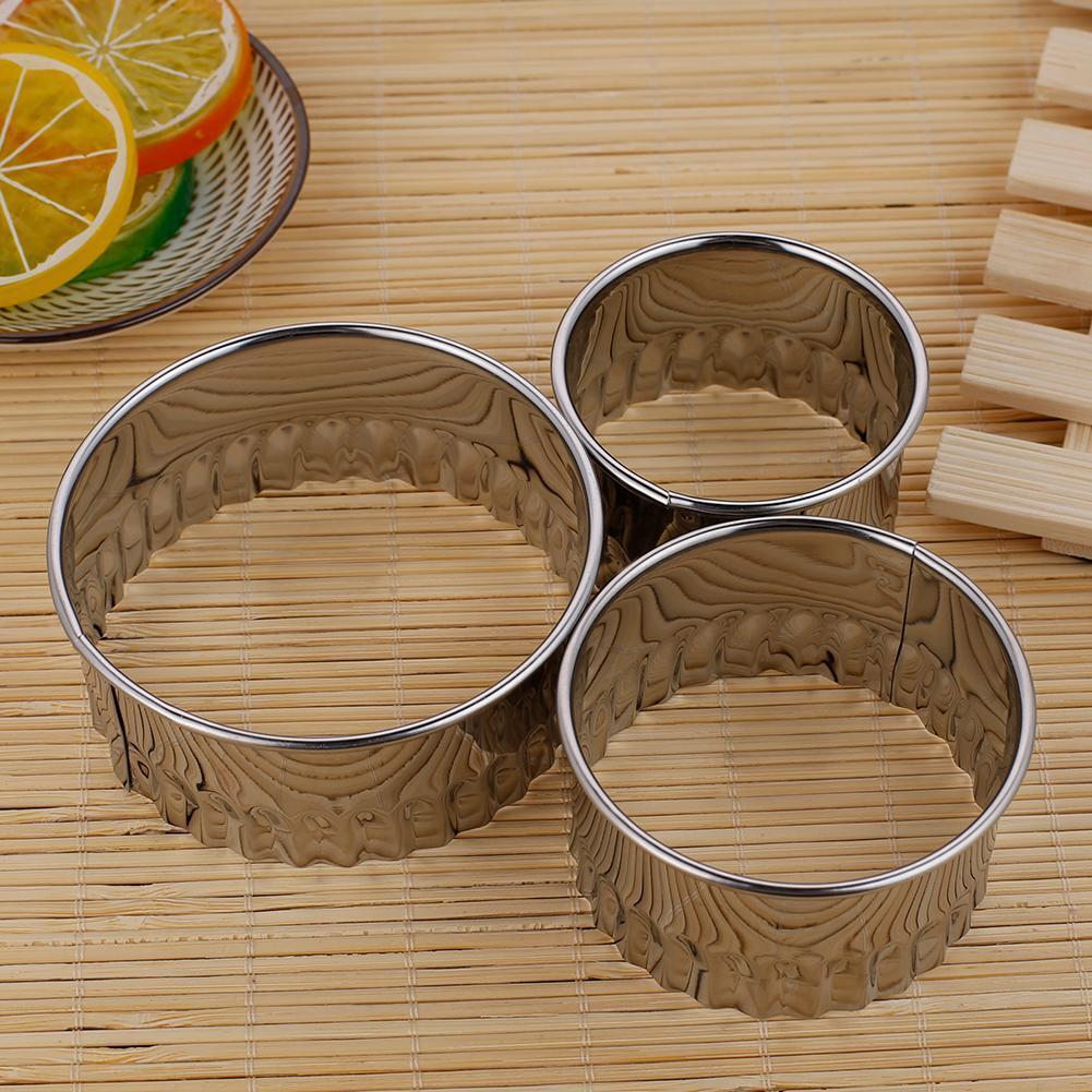 3pcs Stainless Steel Dumpling Mold Dough Press Cutter Pastry Maker Tool