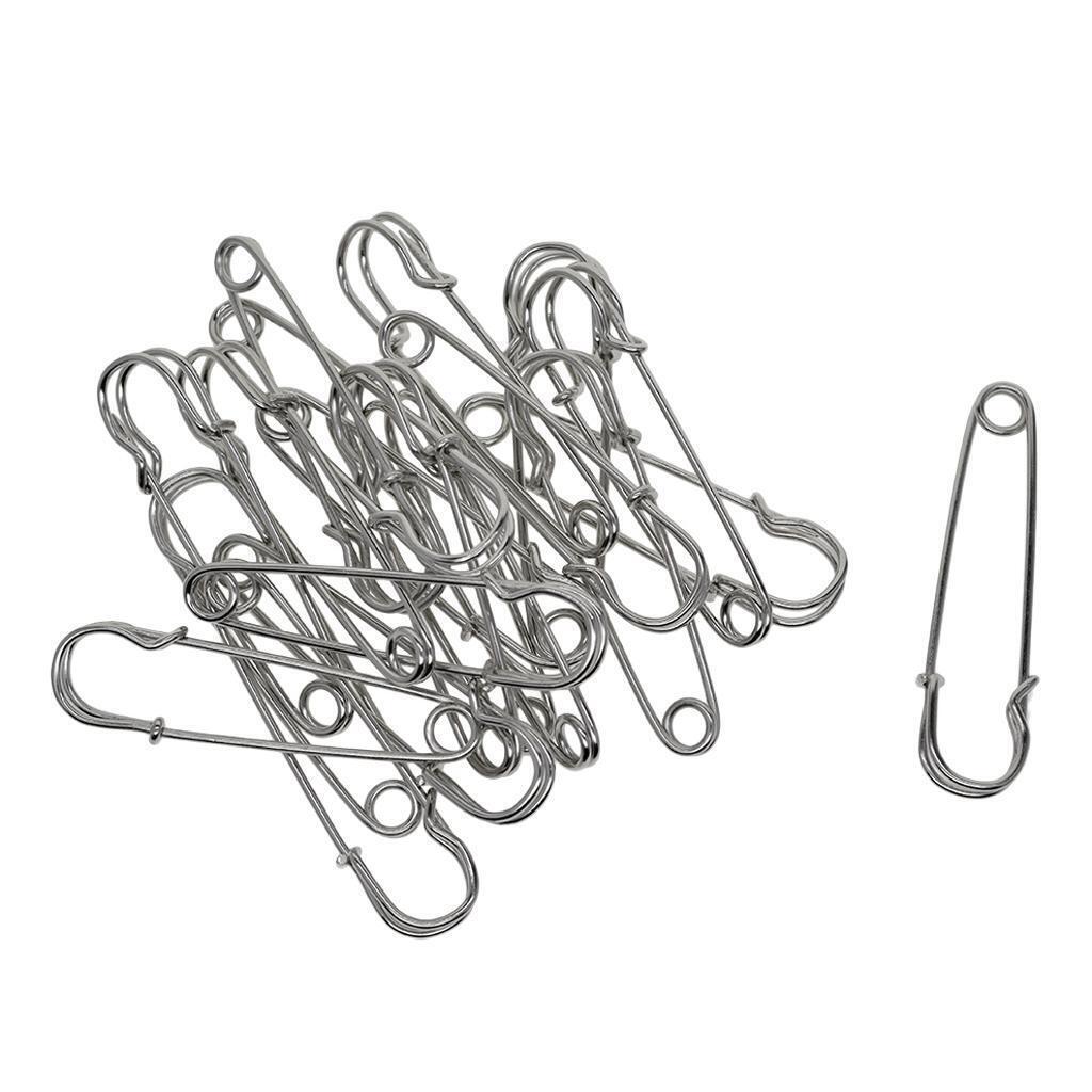 60pcs large metal strong DIY Kilt scarf Hijab Brooch safty lapel Pin