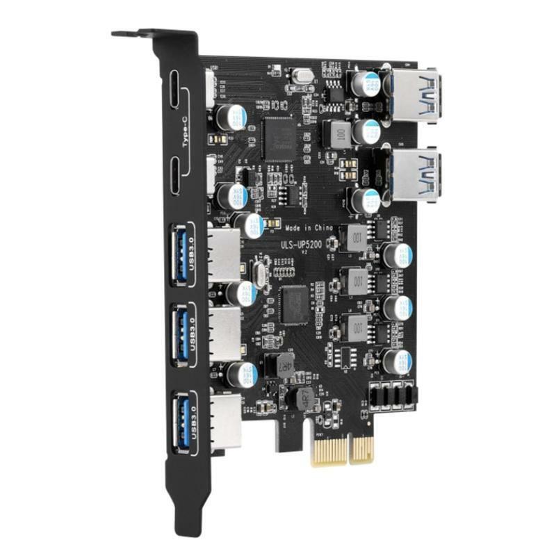 PCI-E to USB 3.0 7-Port (5 USB C+ 2 USB A )Slot Expansion Card PCI E USB Card