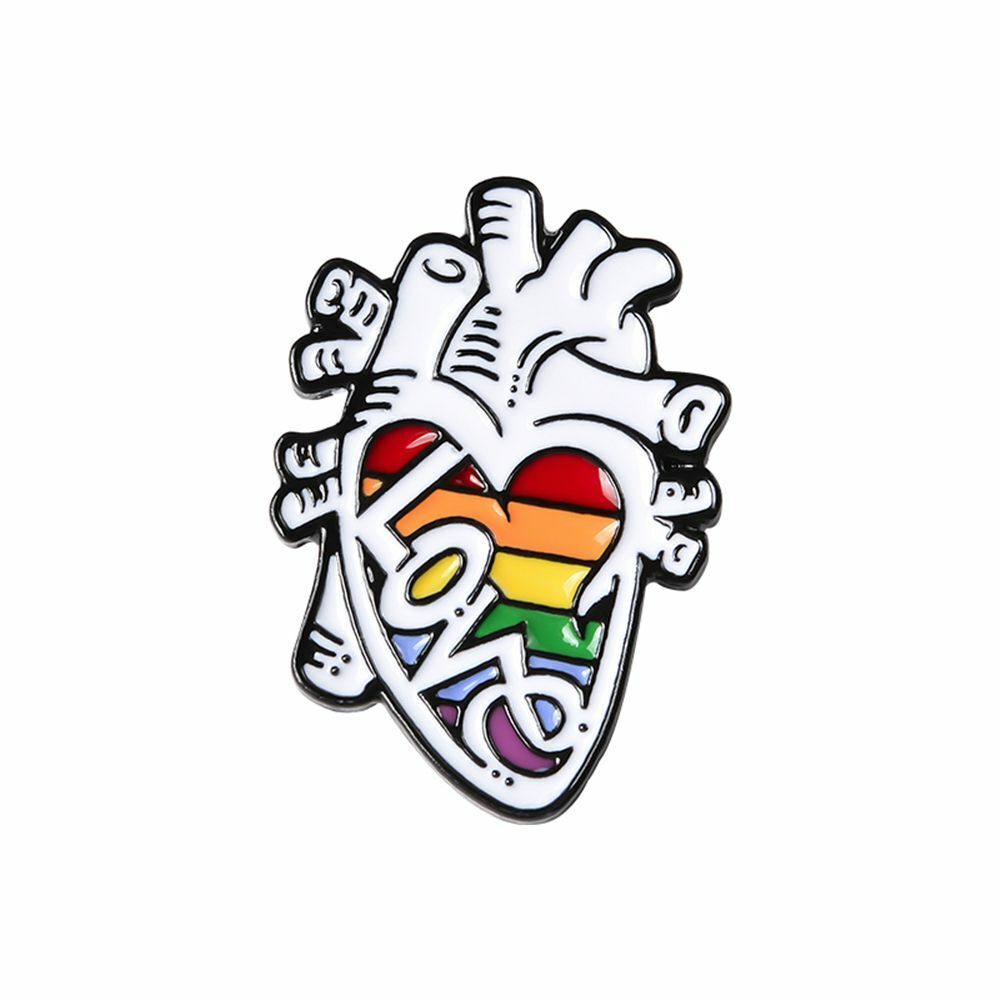 Oil Badge Cartoon Bag Accessories Brain Lung Anatomy Heart Enamel Pins Brooch