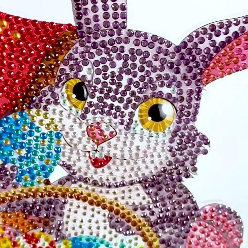 Easter Bunny Mushroom 5D Diamond Art Painting Ornaments DIY Desktop Decoration