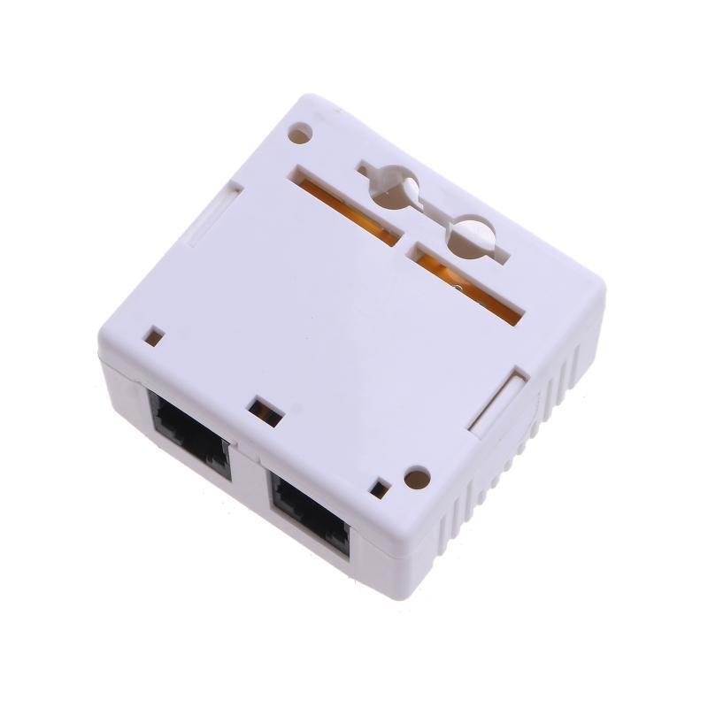 Ethernet Wall Plate, Keystone Jack Wall Plate with RJ45 Keystone Coupler insert