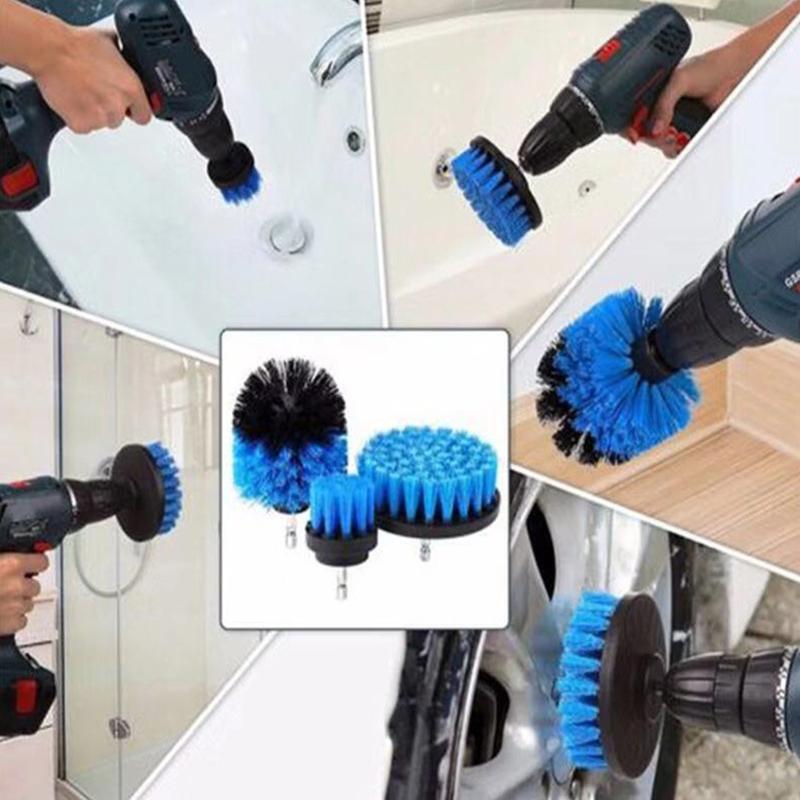 Electric Grout Power Scrubber Cleaning Drill Brush Tub Cleaner Combo Tools Kits