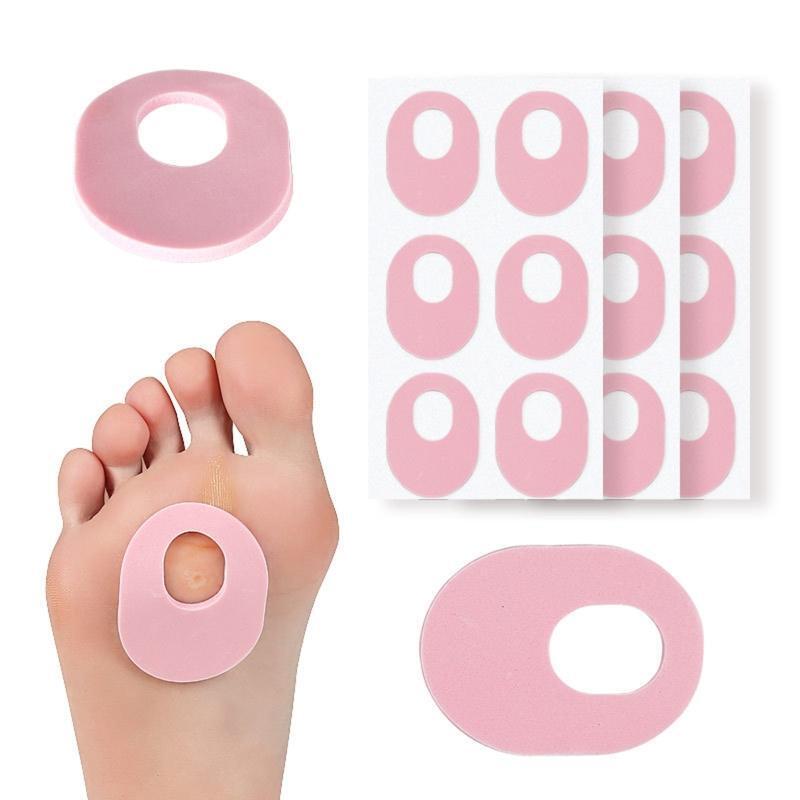 6pcs Latex Callus Cushions Oval Shaped Adhesive Callous Pads Corn Cushions