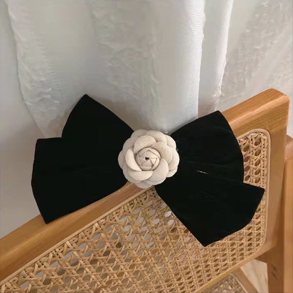 Barrette Women Hairgrip Headdress Bow Hairpins Hair Clips Camellia Flower
