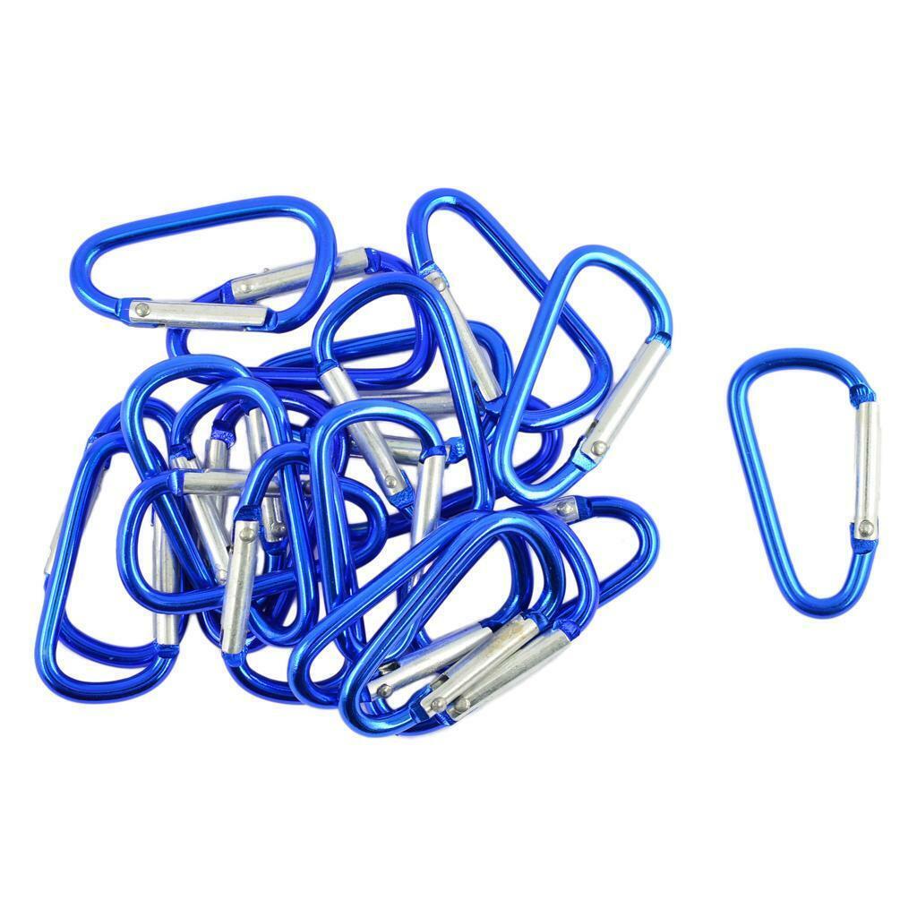 40Pcs  Screw  Carabiner Outdoor Climbing Hiking Caving Buckle