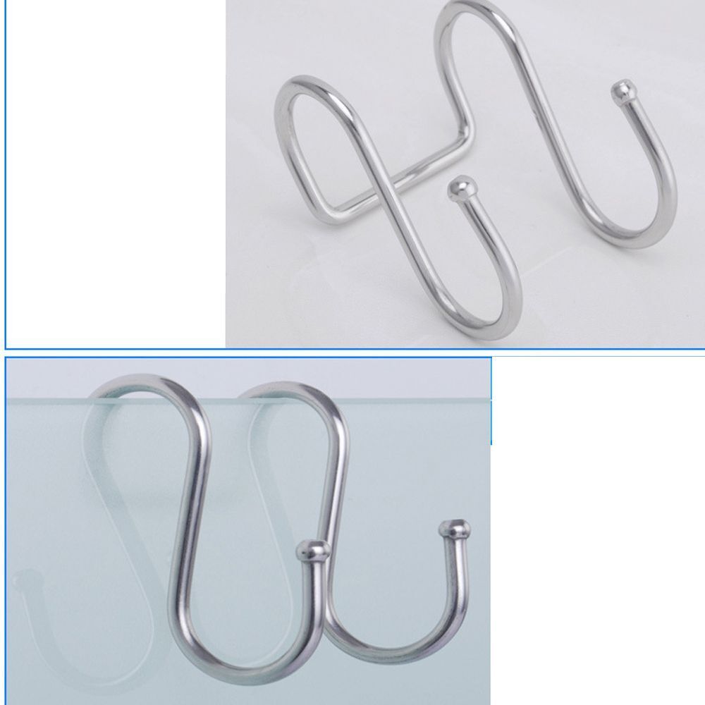 Organizer Stainless Steel Double S Shaped Hook Clasps Hooks Hanger Storage Rack