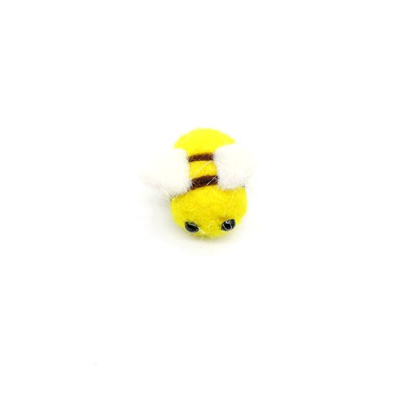 10 Pcs Wool Felt Cute Bee Diy Hat Costume Decoration Headgear Finished Bee