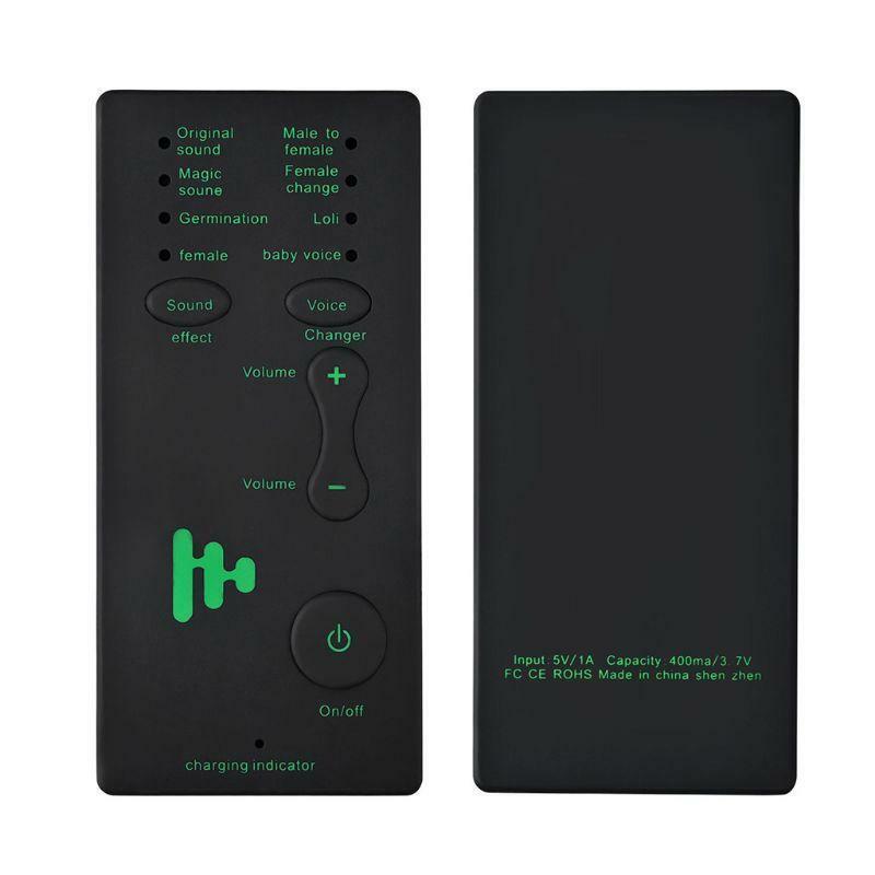 Mini Portable Voice Changer Handheld Microphone Voice Changing Device for PS4