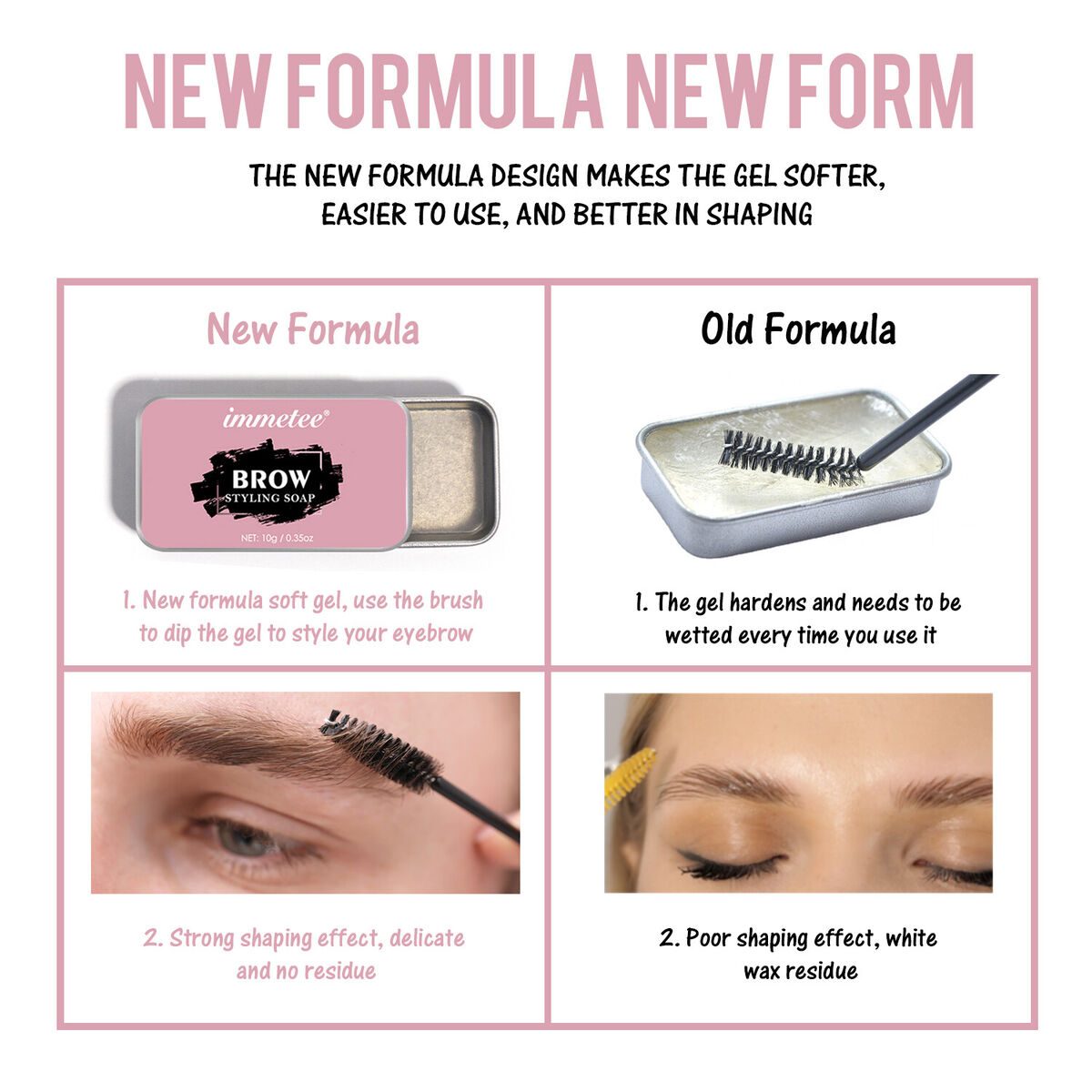 Cosmetics Tools Brow Styling Soap Styling Gel Dense Eyes Brow Eyebrow Wax Soap