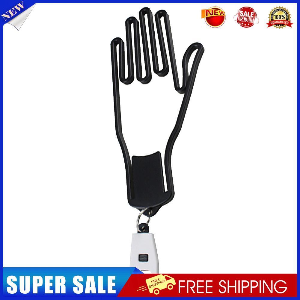 Golf Glove Holder Rack with Key Chain Glove Drying Support Frame (White)