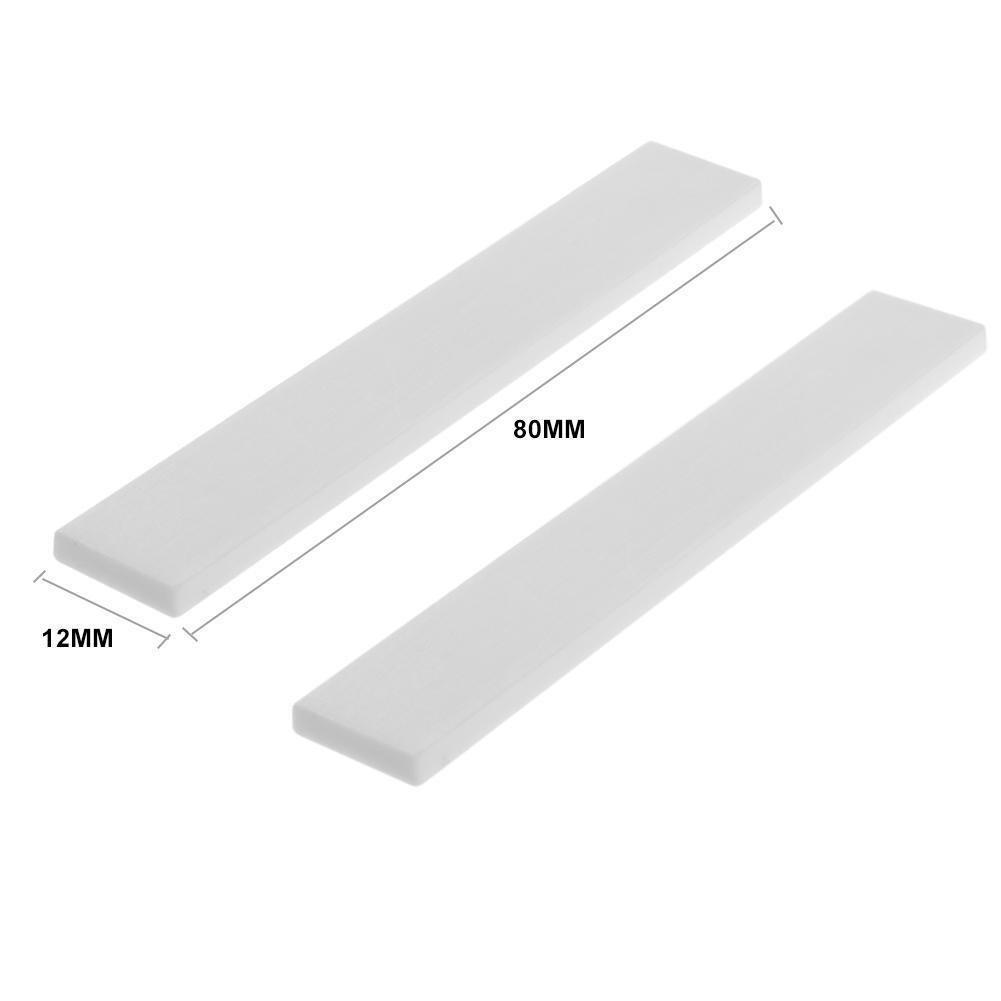2pcs Buffalo Bone Guitar Bridge Saddle Blank for Classical Acoustic Guitar