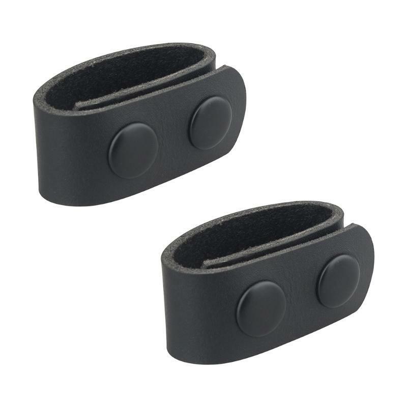 Double Snaps Leather Wide Belt Security Portable Belt Keeper Belt Accessories