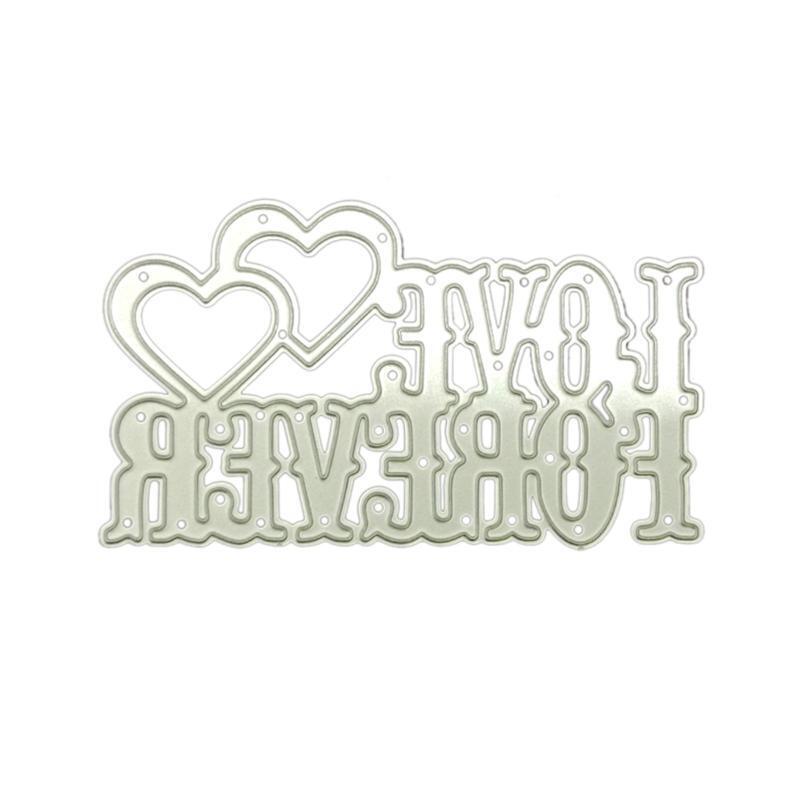 Metal Cutting Dies Carbon Steel Love Heart Stencils for Card Making Album Decor